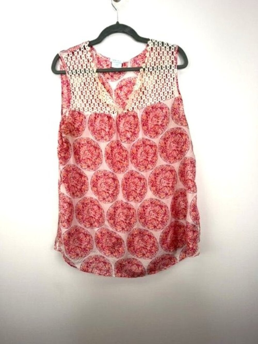 Calypso St Barth for Target Women's Silk Medallion Print Sleeveless Top Size XL